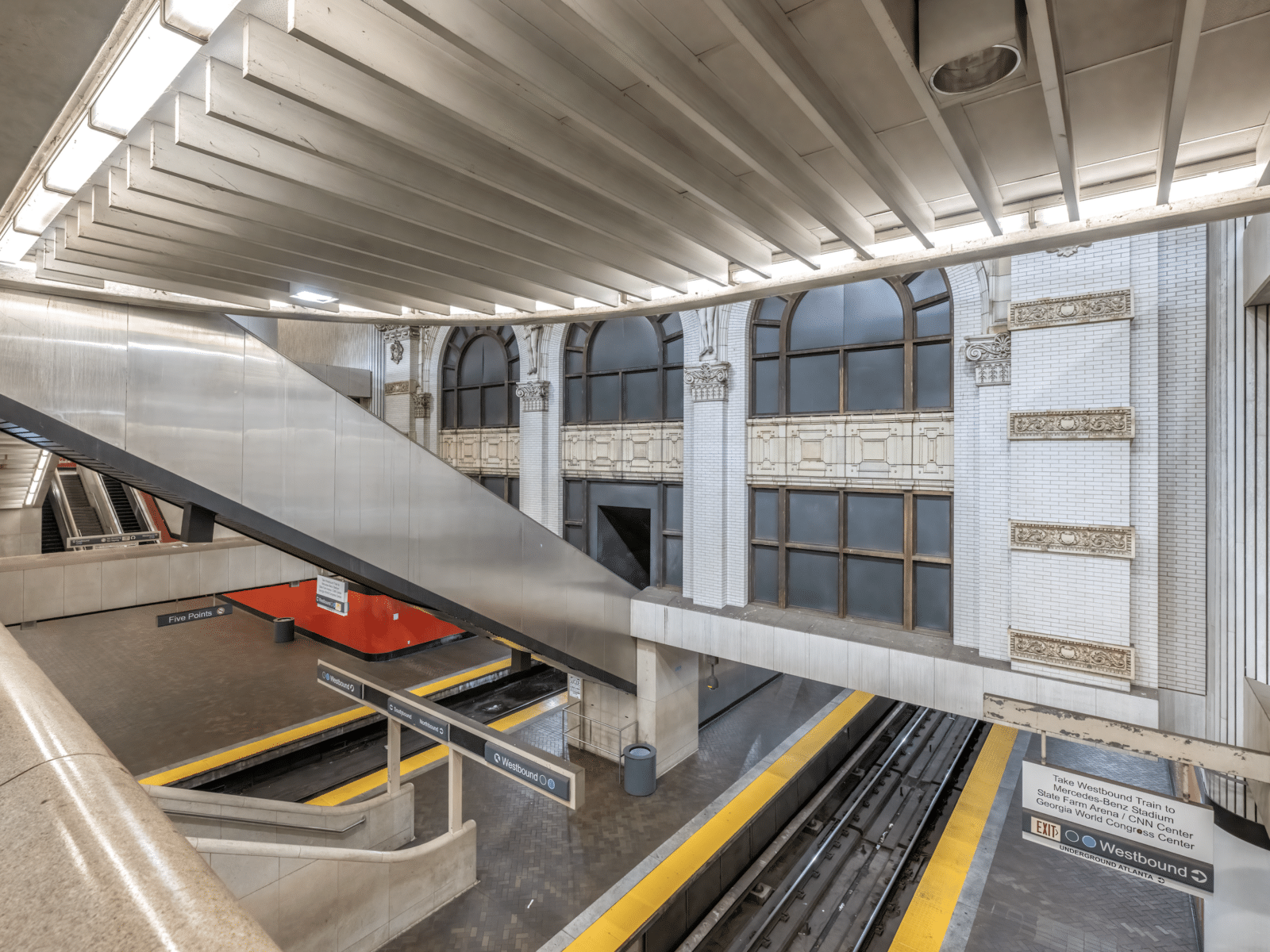 interior image of historic eiseman facade in marta station