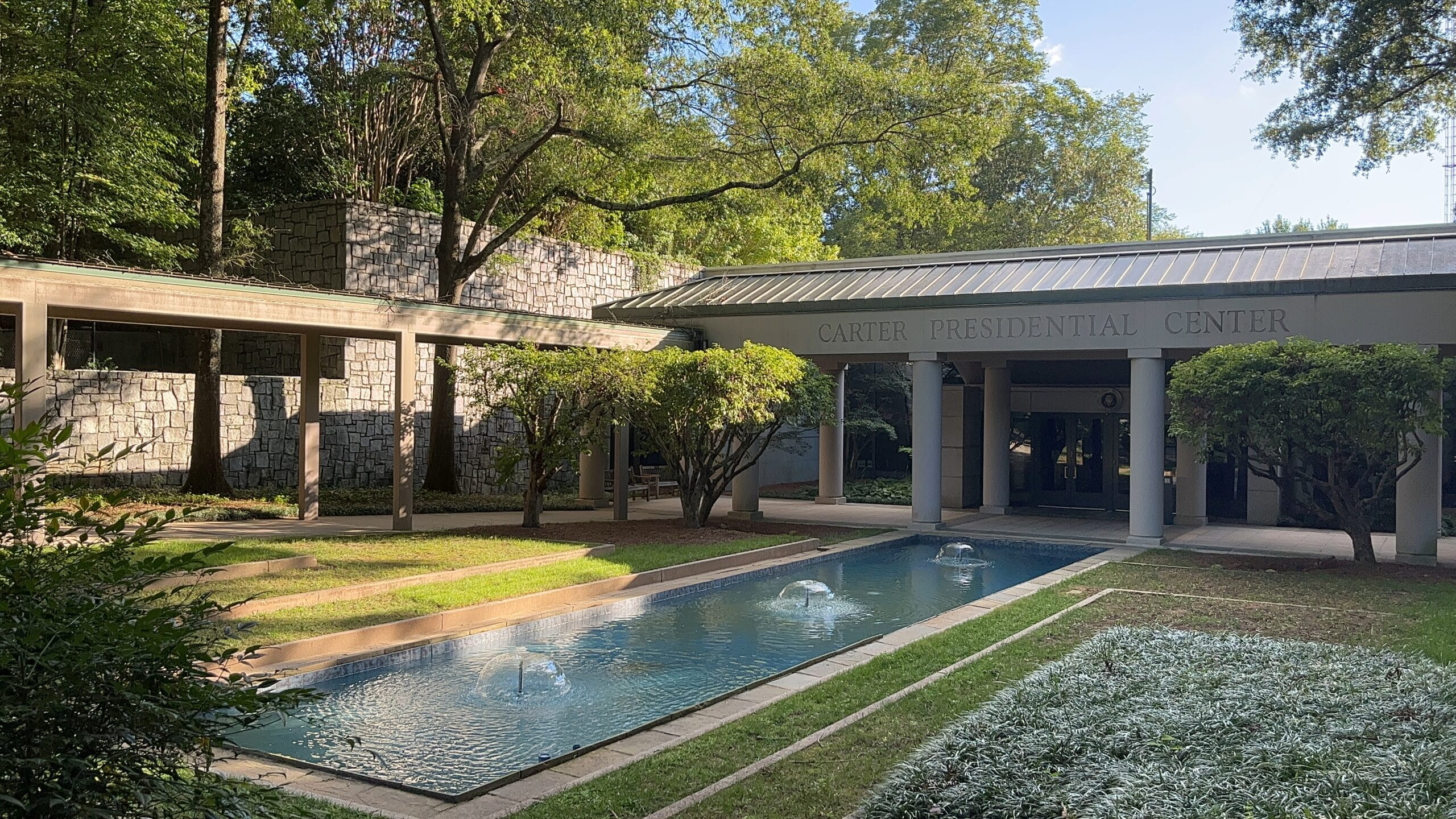 exterior image of jimmy carter presidential library and museum