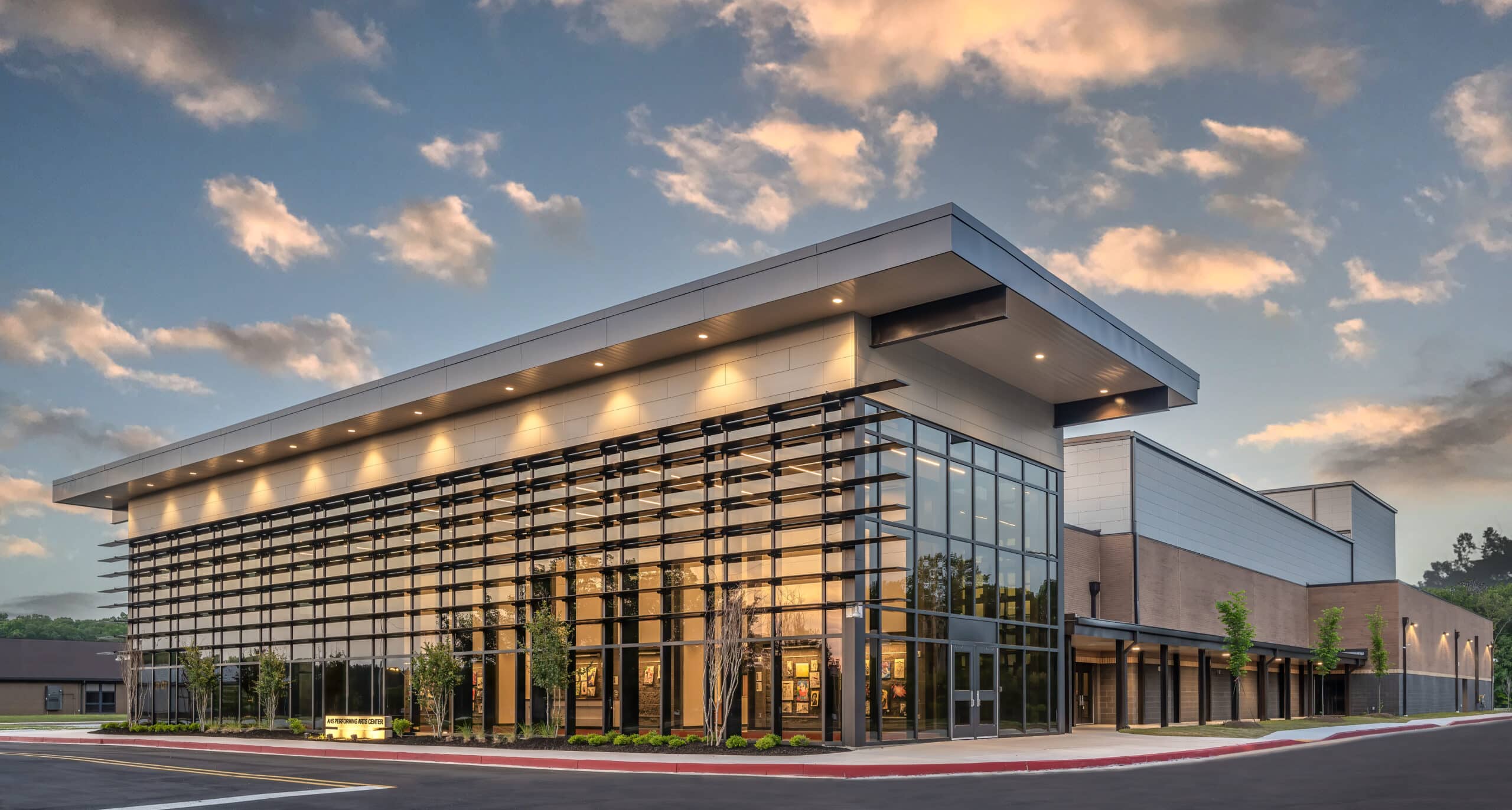 exterior image of alexander high school performing arts center