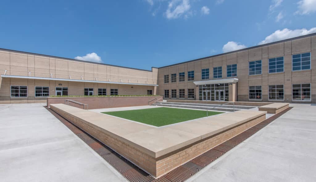 East Forsyth HS courtyard