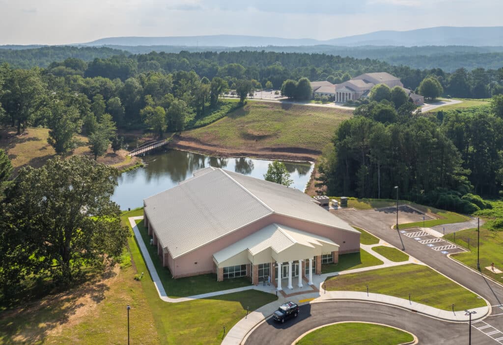 Reinhardt Theatre lake view