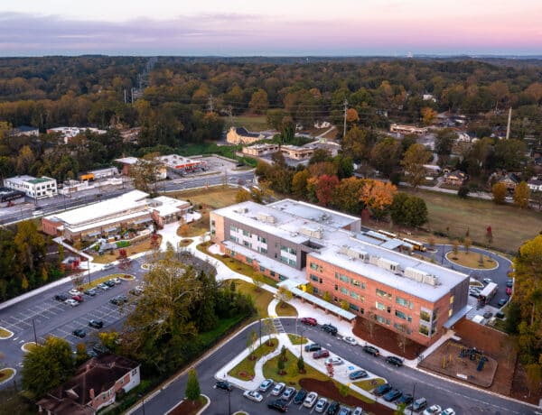 aerial image of Woodson park academy