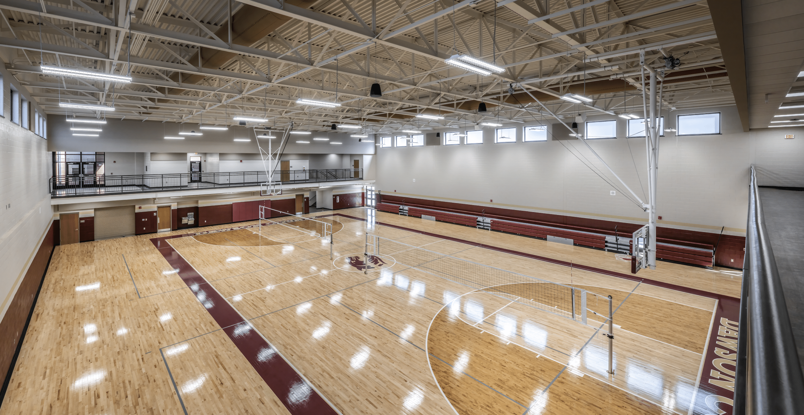 internal image of dawson county high school milti purpose athletic building & agri-science center