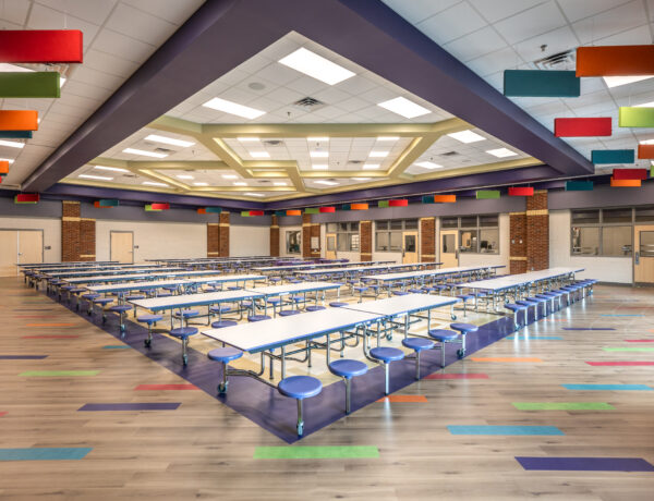 interior image of lumpkin county elementary school lunchroom