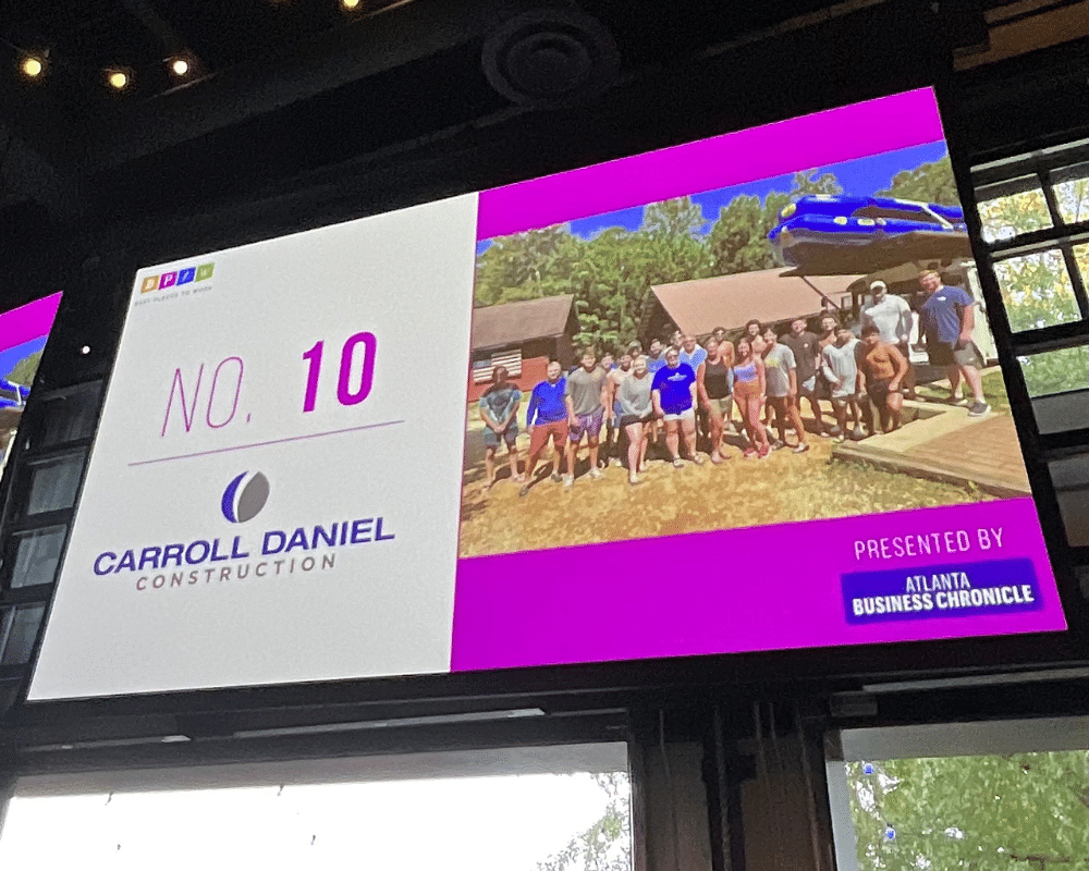 carroll daniel construction named top 10 best places to work